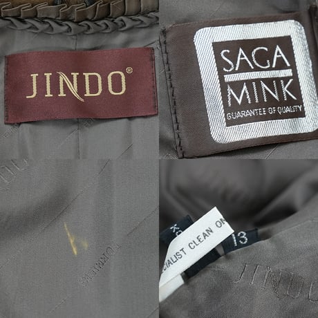 Demi Buff Mink Jacket Cropped Length - SAGA MINK Genuine Vintage Fur Japan