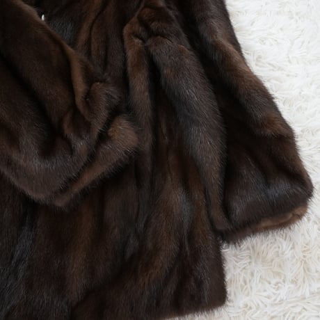 Dark Mink Coat - SAGA MINK