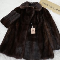 Dark Mink Jacket Genuine Vintage Fur Japan