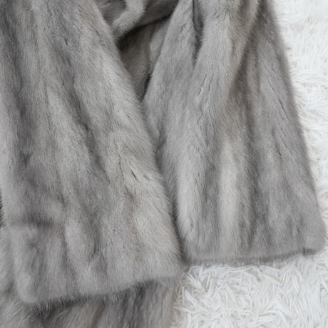 Sapphire Mink Long Coat - EMBA Genuine Vintage Fur Japan