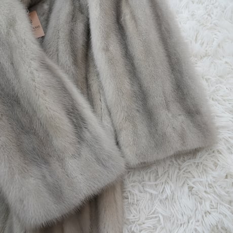 Sapphire Mink Long Coat Vintage Fur Japan