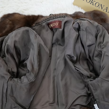 Demi Buff Mink Jacket Cropped Length - SAGA MINK Genuine Vintage Fur Japan