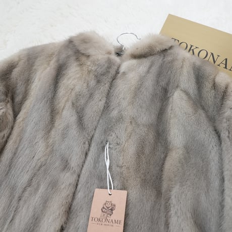 Sapphire Mink Long Coat Genuine Vintage Fur Japan
