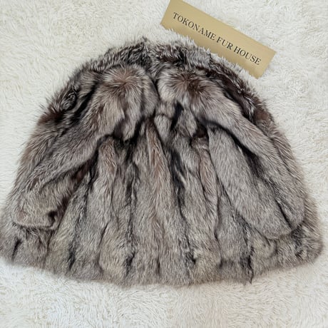 Silver Fox Coat - SAGA FOX Fluffy Genuine Vintage Fur Japan