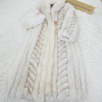 Blue Fox Long Coat Genuine Vintage Fur Japan