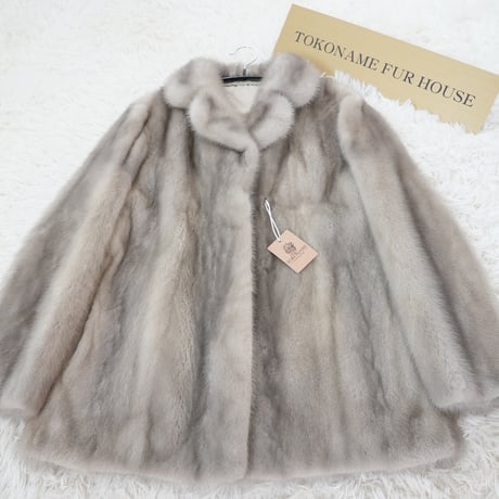 Sapphire mink fur Jacket Genuine Vintage Fur Japan