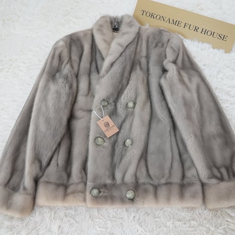 Men's Sapphire Mink Jacket - SAGA MINK Genuine Vintage Fur Japan