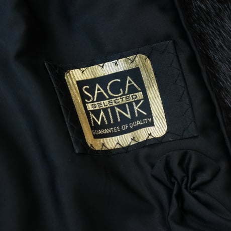 Glama Mink A-Line Long Fur Coat Women’s Vintage Luxury Outerwear