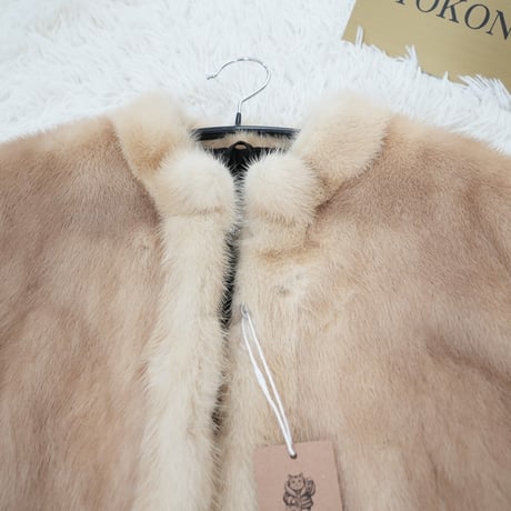 Saga mink Pastel Color Jacket Genuine Vintage Fur Japan