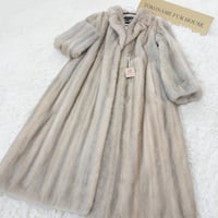 Sapphire Mink Long Coat Genuine Vintage Fur Japan