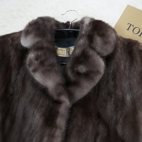 Blue Iris Mink Coat - Royal Saga Mink Genuine Vintage Fur Japan