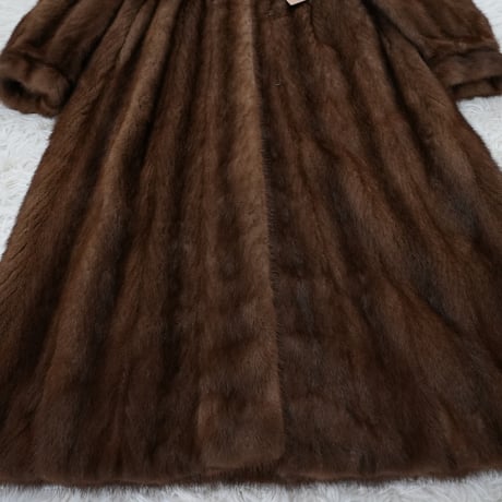 Demi Buff Mink Long Coat - SAGA MINK Vintage Fur From Japan
