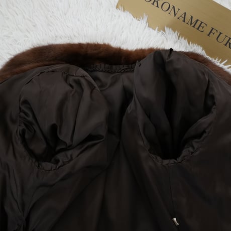 Demi Buff Mink Long Coat - SAGA MINK Vintage Fur From Japan