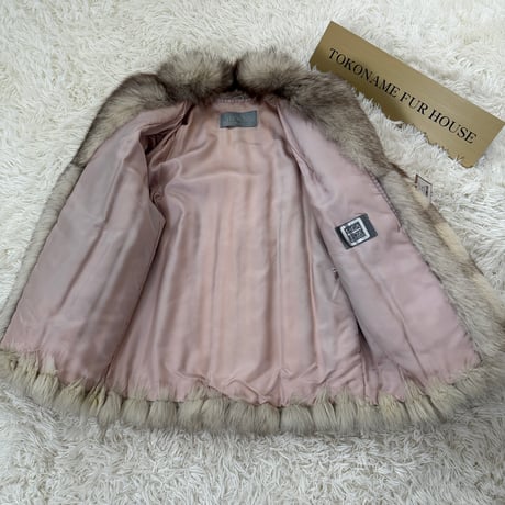 Saga Fox Blue Fox Coat Genuine Vintage Fur Japan