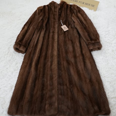 Demi Buff Mink Long Coat - SAGA MINK Vintage Fur From Japan