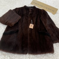 Dark Mink Jacket Genuine Vintage Fur Japan