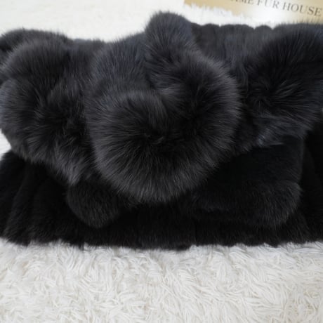 Gray Dye Fox Coat - Saga Fox Genuine Vintage Fur Japan