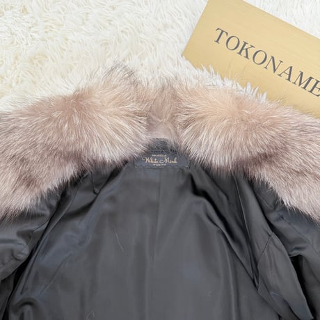Mink and Silver Fox Fur Coat Vintage Fur Japan