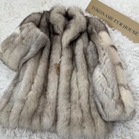 Saga Fox Blue Fox Coat Genuine Vintage Fur Japan