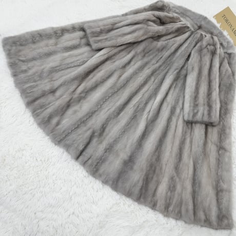 Sapphire Mink Long Coat - EMBA Genuine Vintage Fur Japan