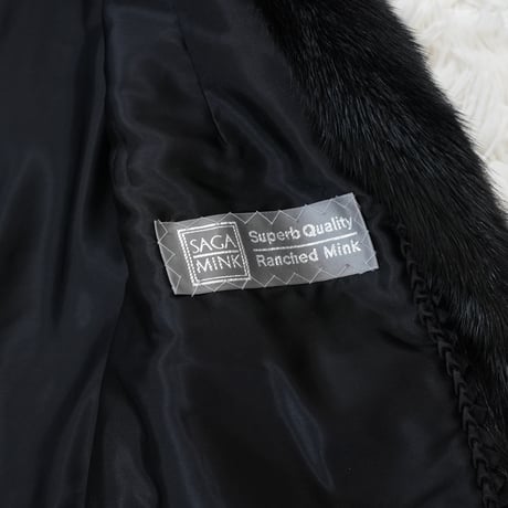 Black Mink Coat - SAGA MINK Vintage Fur Japan