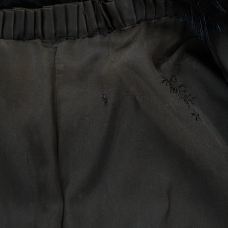 Dark Mink Vest Genuine Vintage Fur Japan