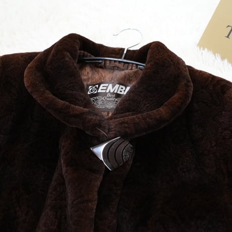 Shaved Mink  Paisley Pattern - EMBA Genuine Vintage Fur Japan
