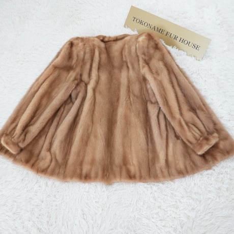 Demi Buff Mink Jacket Genuine Vintage Fur Japan