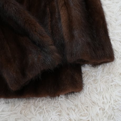 Dark Mink Jacket Vintage Fur Japan