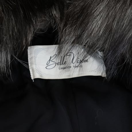 Silver Fox Long Coat - SAGA FOX Genuine Vintage Fur Japan