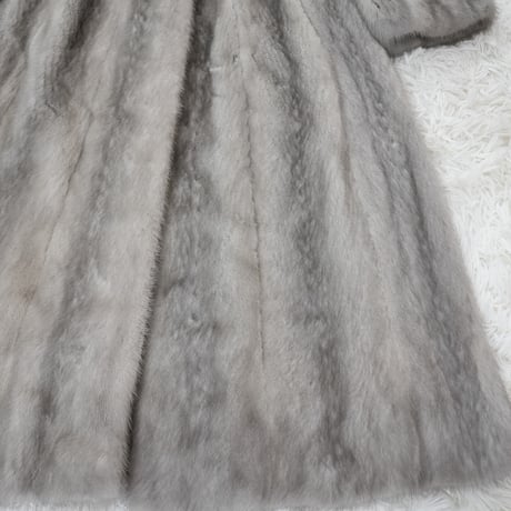 Sapphire Mink Long Coat - EMBA Genuine Vintage Fur Japan