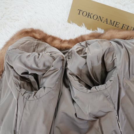 Demi Buff Mink Jacket Genuine Vintage Fur Japan