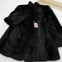Dark Mink Coat Genuine Vintage Fur Japan