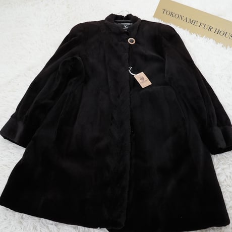 Shaved Mink Coat GIOVANNI VALENTINO - SAGA MINK Genuine Vintage Fur Japan