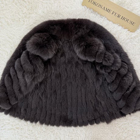 Brown Dye Fox Coat - Saga Fox Genuine Vintage Fur Japan