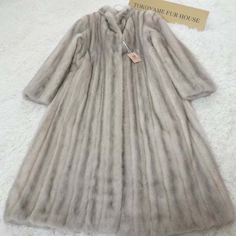 Sapphire Mink Long Coat Vintage Fur Japan