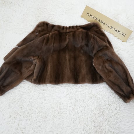 Demi Buff Mink Jacket Cropped Length - SAGA MINK Genuine Vintage Fur Japan