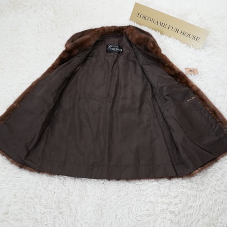 Dark Mink Vest Vintage Fur Japan