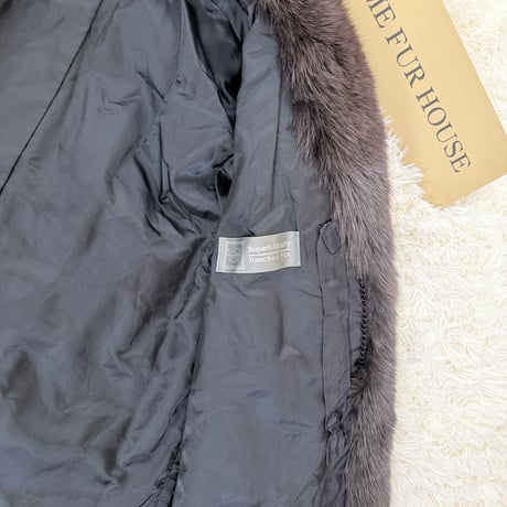 Brown Dye Fox Coat - Saga Fox Genuine Vintage Fur Japan