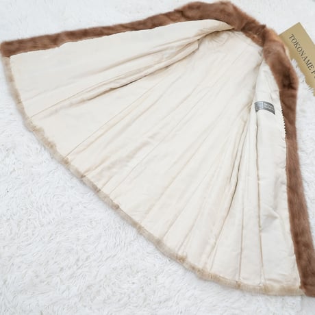Pastel Mink Long Coat - SAGA MINK Genuine Vintage Fur Japan