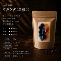 「しっかり濃いコーヒーが好きな方へ」深いコクのウガンダ深煎り