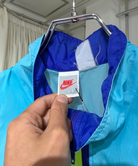 90s NIKE ナイロンハーフジッププルオーバー