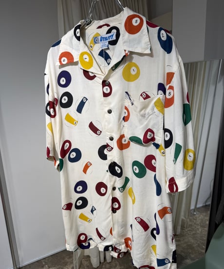 90s UTILTY レーヨン開襟シャツ