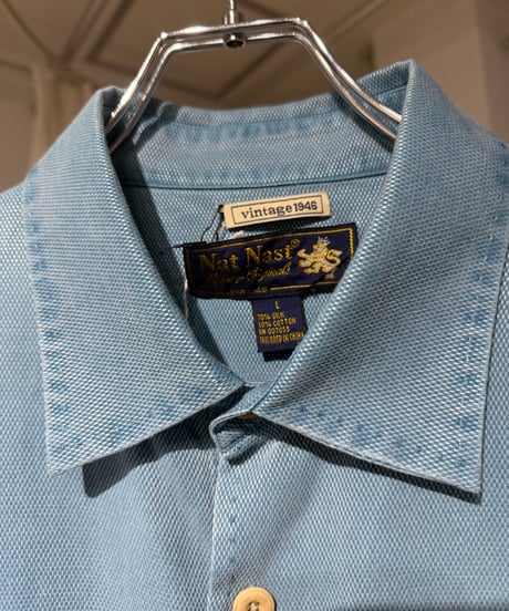 90s Nat Nastシルクコットン半袖シャツ
