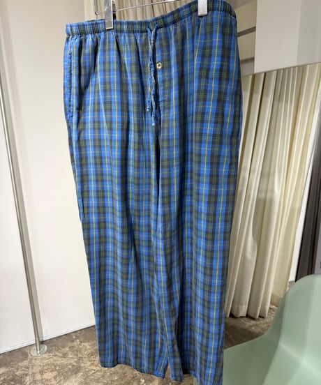 90s Puritan コットンチェックパジャマパンツ