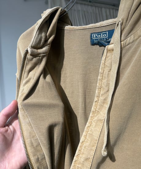 90s Polo Ralph Lauren 鹿の子ジップアップパーカー