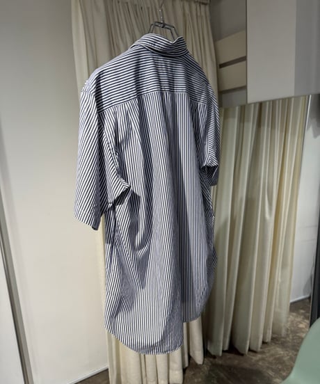 COMME des GARCONS HOMME コットンストライプ半袖シャツ