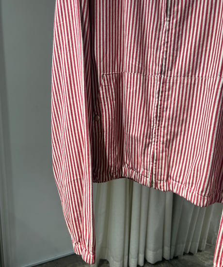 80s Polo Ralph Lauren コットンストライプ ジップフーディ