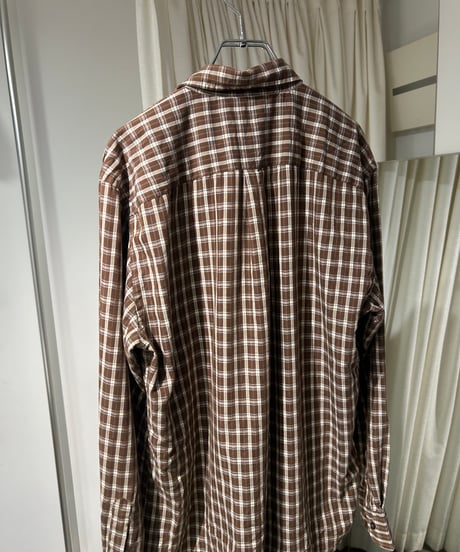 90s Dockers コットンポリ ボタンダウンチェックシャツ