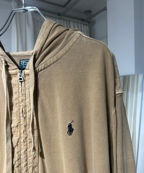 90s Polo Ralph Lauren 鹿の子ジップアップパーカー